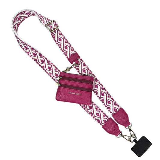 Save The Girls - Clip & Go Strap w/Zippered Pouch XOXO