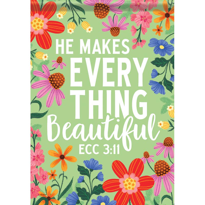 FlagTrends by Carson - "Everything Beautiful" Dura Soft™ Garden Flag