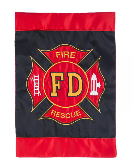 Firefighter Applique Flag