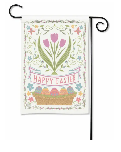 Folk Easter Garden Flag