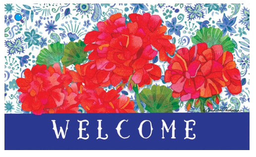 Geraniums-Floor Mat