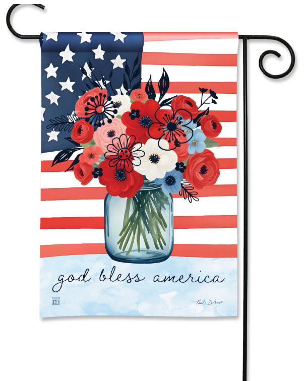 God Bless Garden Flag