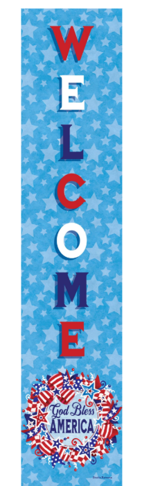 God Bless Wreath Yard Expression