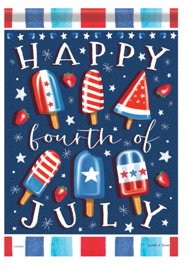 "Happy 4th" Dura Soft™ Garden Flag