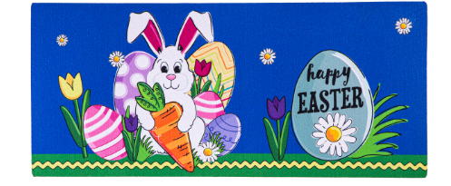 Happy Easter Bunny and Carrot Sassafras Switch Mat