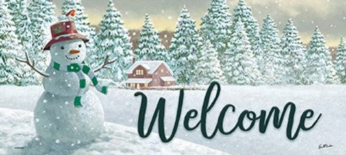 Happy Snowman Mini Mat