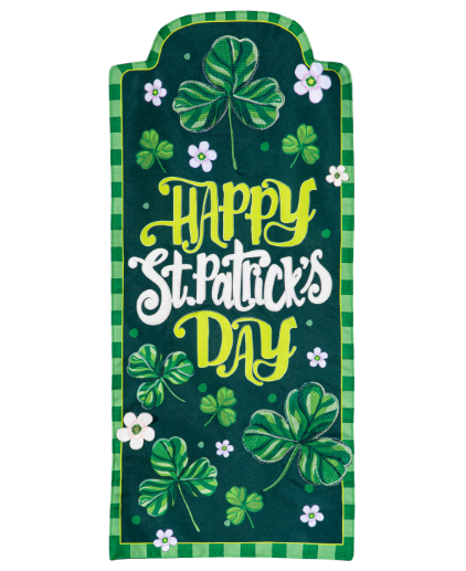 Happy St. Patrick's Day Shamrocks Everlasting Impression Textile Décor