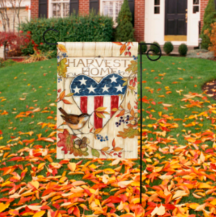 Harvest Home Americana Garden Flag