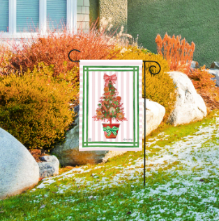 Holiday Gingerbread Garden Flag
