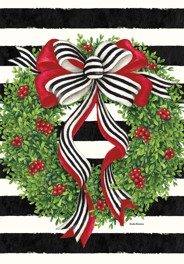 Holiday Stripes-Flag by Studio Ramona