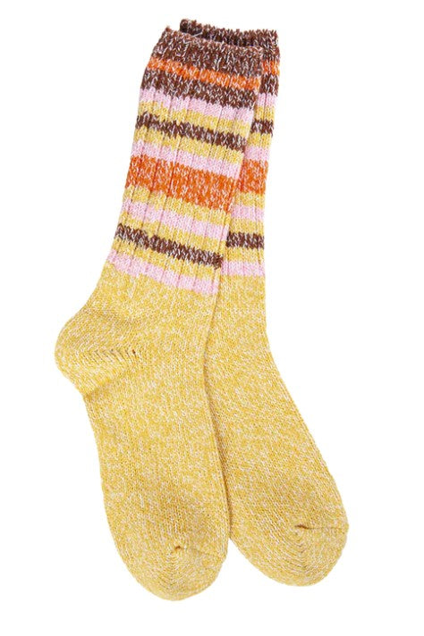 Striped Weekend Ragg Crew Socks