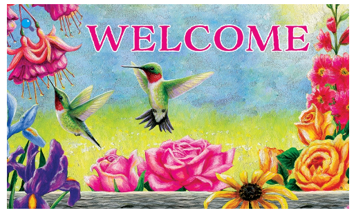 Hummingbirds Flutter-Floor Mat