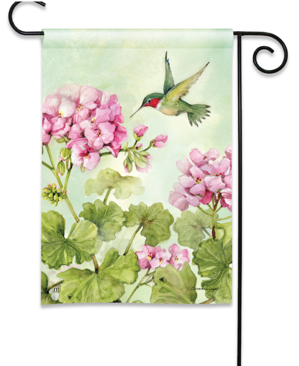 Hummingbird Garden Flag