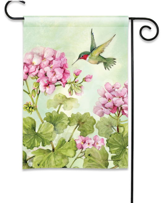 Hummingbird Garden Flag
