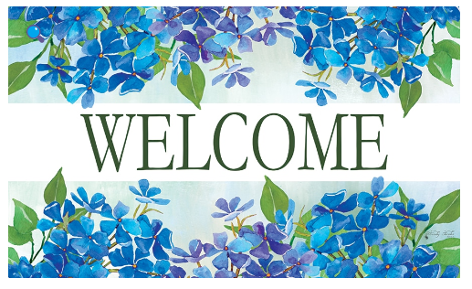 Hydrangeas Welcome-Floor Mat