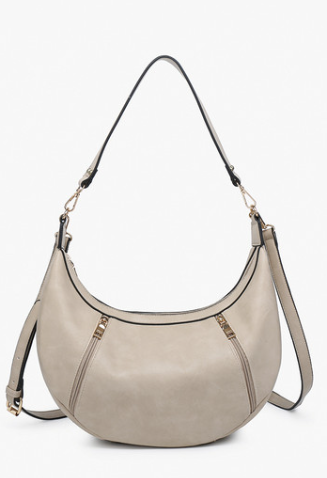 Lee Slouchy Shoulder Bag w/ Dual Zip Compartments