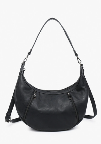Lee Slouchy Shoulder Bag w/ Dual Zip Compartments