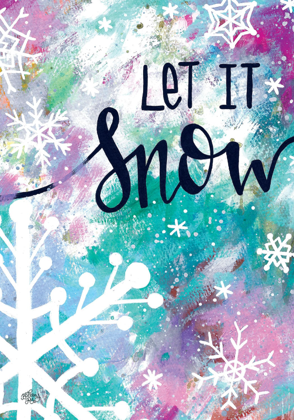 Let it Snow- Flag by Bethany Joy