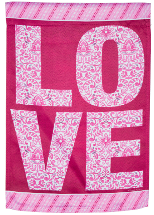 Love Suede Garden Flag