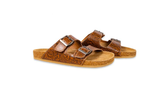 Maggie Hand-tooled Sandals