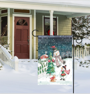 Making Memories Snowmen Garden Flag