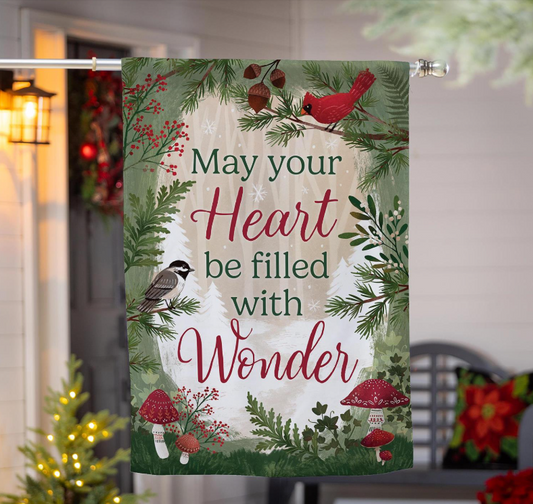 Wondering Heart Applique Flag