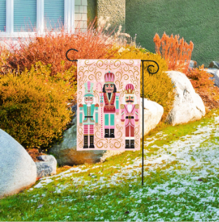Nutcracker Collage Garden Flag