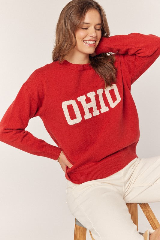 Ohio Embroidered Sweater