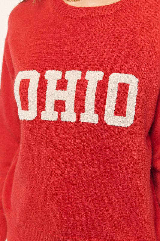 Ohio Embroidered Sweater