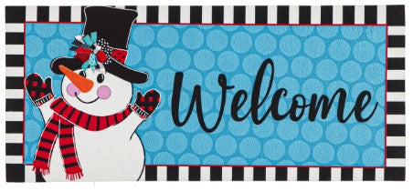 Patterned Snowman Sassafras Switch Mat