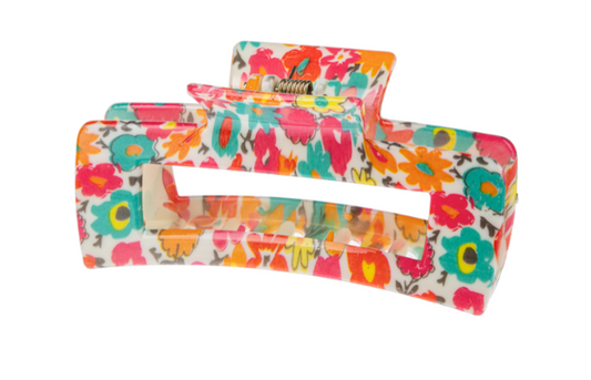 Floral Hair Claw Clips