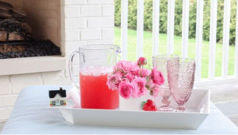 Melamine Tray Pinstripes Nora Fleming