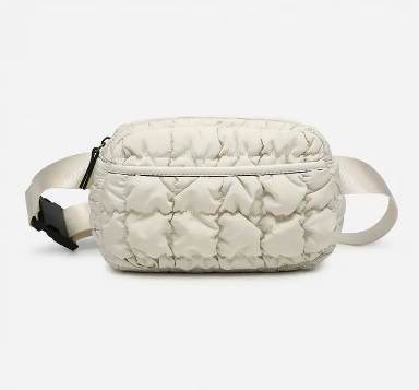 Chrissy Quilted Puffy Belt Bag w/ Nylon Strap M2518