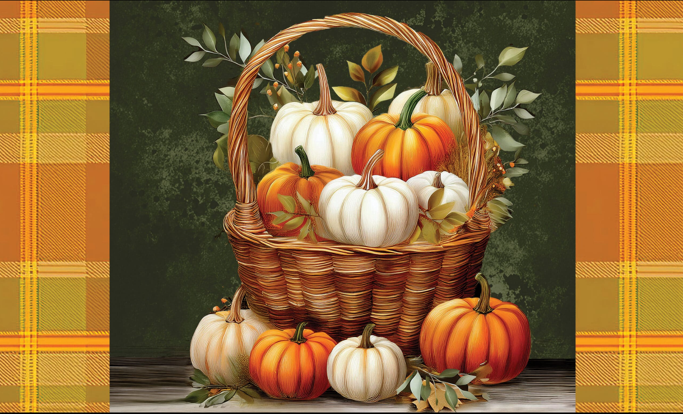 Pumpkin Basket-Floor Mat