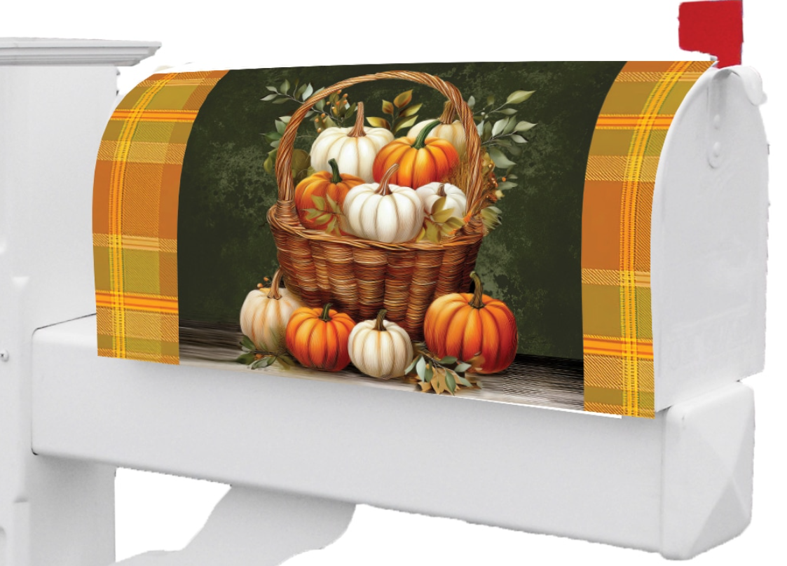Pumpkin Basket-Mailbox Makeover