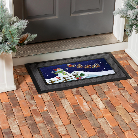 Santa & Snowman Sassafras Switch Mat