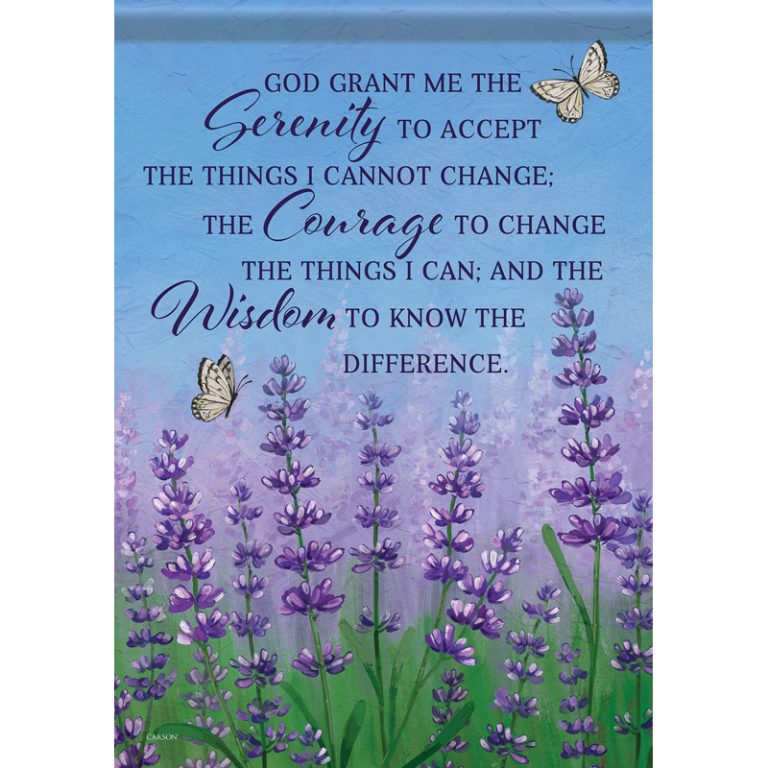 GlitterTrends™ "Serenity Prayer" Garden Dura Soft™ Flag