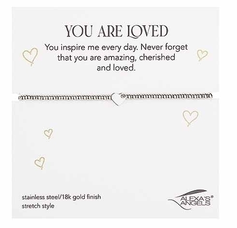 7"L STRETCH BRACELET HEART, STAR, CROSS