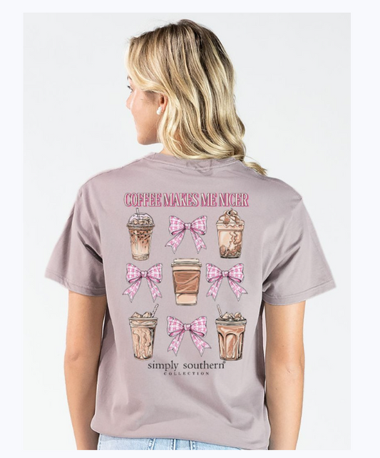 Simply Southern Coffee Makes Me Nicer T-Shirt