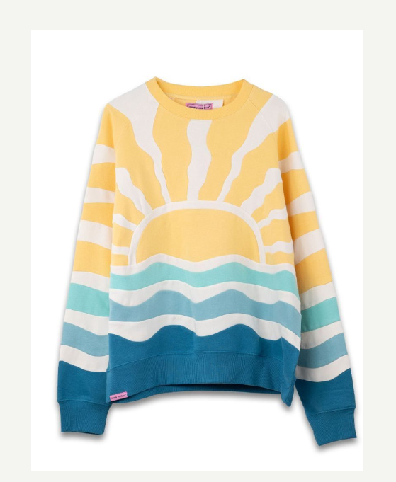 Simply Southern Sun Patch Crew Neck Sweatshirt