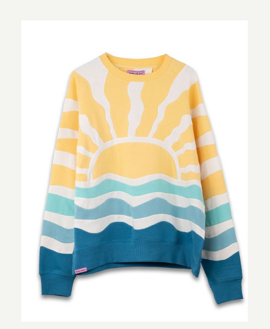Simply Southern Sun Patch Crew Neck Sweatshirt