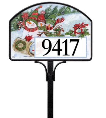 Sledding Snowmen Yard DeSign