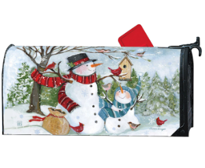 Snowmen Birds MailWrap