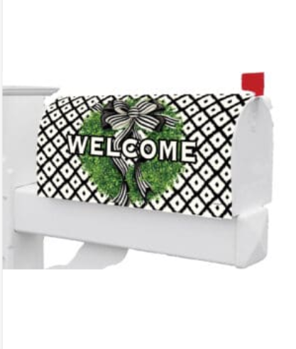 Sophisticated Stripes Mailbox Cover