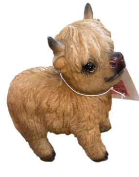 Small Resin Highland Cow