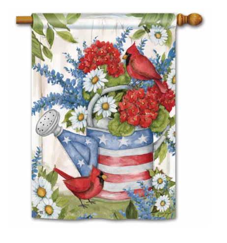 Stars and Stripes Watering Can Flag