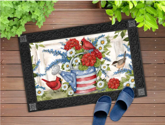 Stars and Stripes Watering Can MatMate