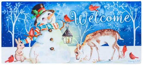 Sweet Snowman and Friends Sassafras Switch Mat