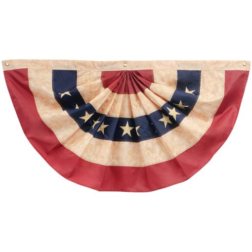 American Flag Traditional and Tea Stained Bunting