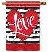 HEART W. STRIPE FL